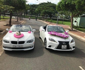 Cho thuê xe hoa cưới BMW màu trắng