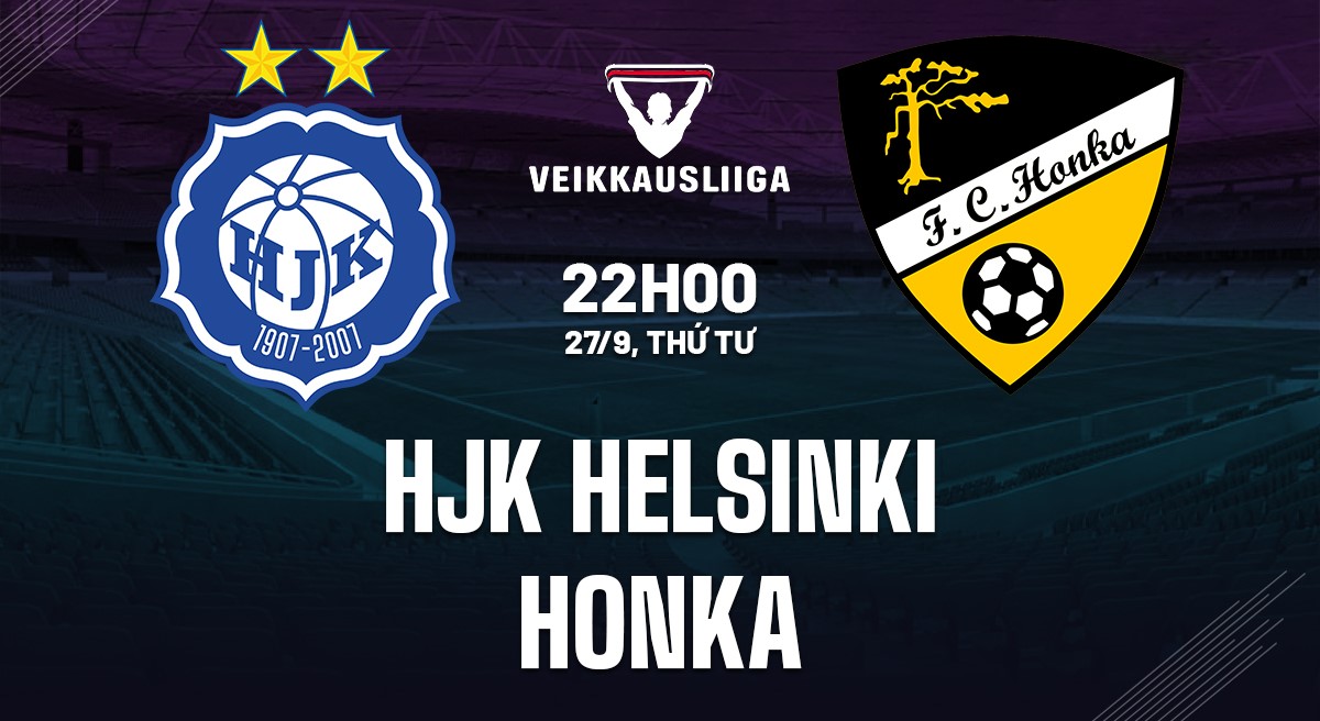 Soi kèo HJK Helsinki vs Honka 22h00 ngày 27/9 (VĐQG 2023)