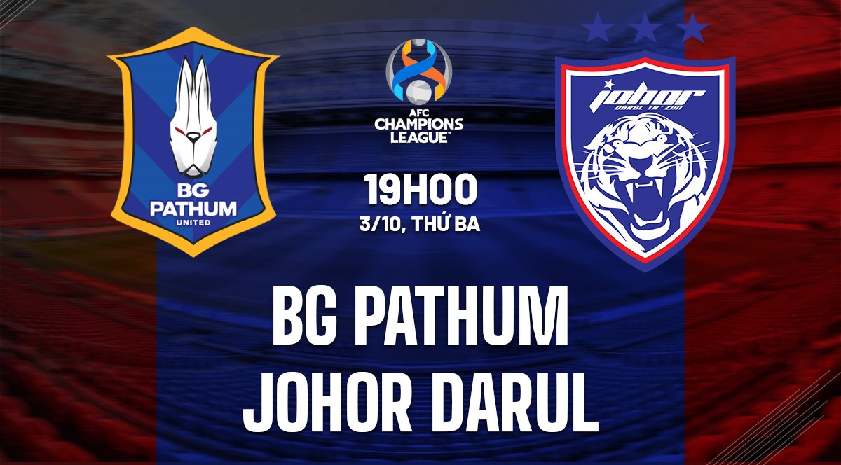 Soi kèo BG Pathum vs Johor Darul 19h00 ngày 3/10 (AFC 2023)